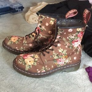 Floral Dr.Martens Boots